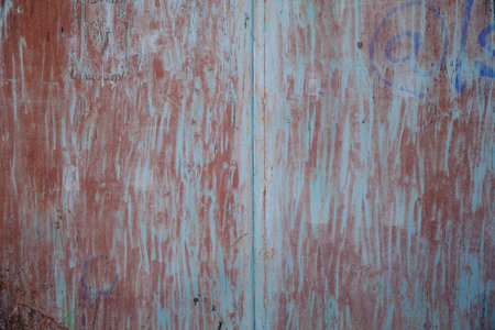 Old wooden fence background texture close upの写真素材