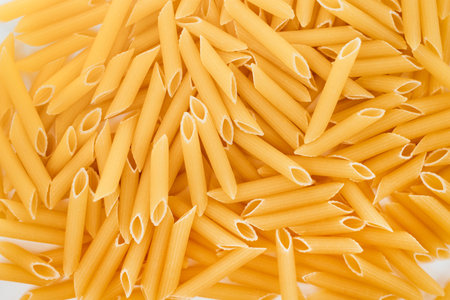 Penne pasta backgroungの写真素材
