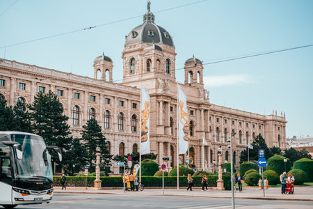 Vienna, Austria - May 8, 2018: Natural History Museum building in Vienna, Austria. City sightseing.