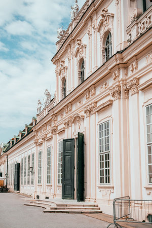 Vienna, Austria - May 8, 2018: The Lower Belvedere Palace in Vienna, Austria in a beautiful spring dayのeditorial素材