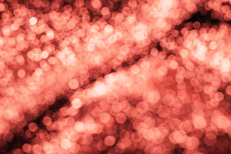 Living coral shimmering textile background. Color of the year 2019 concept.