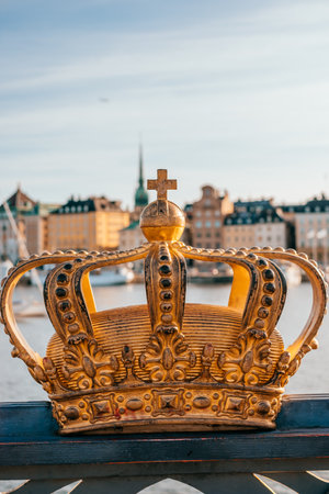 Stockholm, Sweden - June 28, 2019: cityscape of the old town of Stockholm also known as Gamla Stan.のeditorial素材