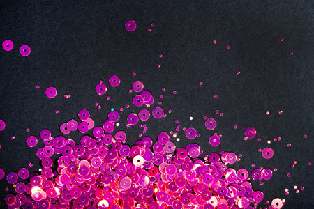 Abstract background with magenta glitter bokeh lights.の写真素材