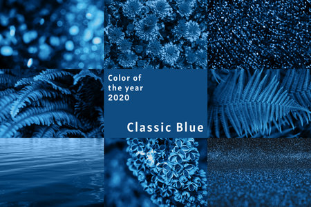 Beautiful blue backgrounds. Color of the year concept.の写真素材