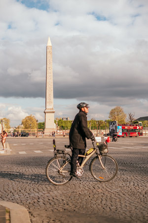 Paris, France - April 6, 2019: beautiful streets of Parisのeditorial素材