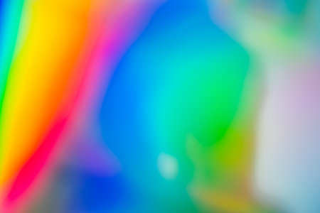 Multi colored background with holographic texture effect.の写真素材