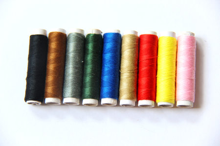The color of the yarn.の写真素材