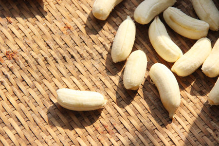 Dried banana, Thai foodの写真素材