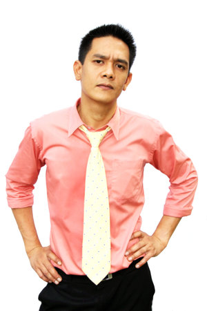 Portrait of an unsatisfied businessmanの写真素材