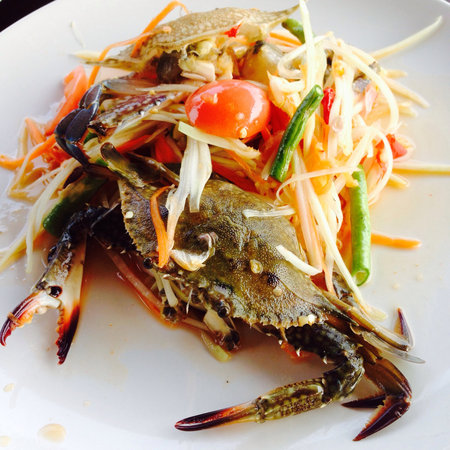 Papaya salad with crab.の素材