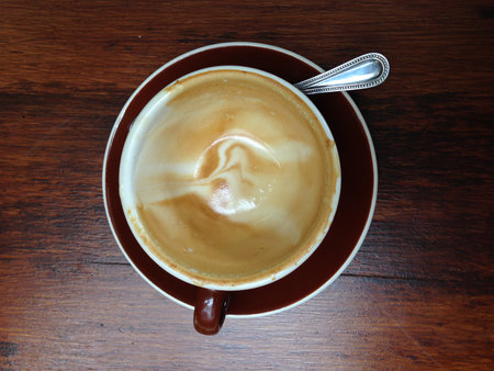 empty cup of coffeeの写真素材