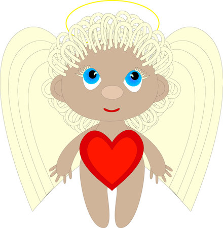 The angel Cupid is the embodiment of loveのイラスト素材