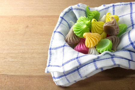 Aalaw or Alua, Thai traditional candy sweet dessert,の写真素材