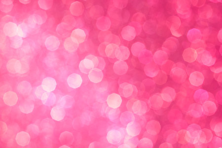 Abstract pink bokeh background. Beautiful holiday background for Christmas, valentine, 2018 new year, celebration day.の写真素材