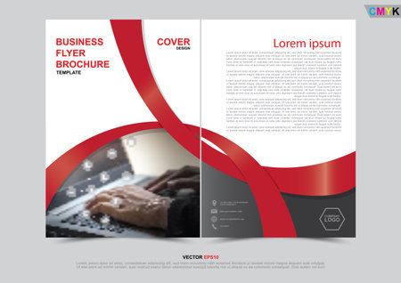 Design of Business Brochure, Leaflet, Flyer, Poster, Banner template, Book cover. Design for Business, Annual report, Web template and presentation. Vector illustrationのイラスト素材