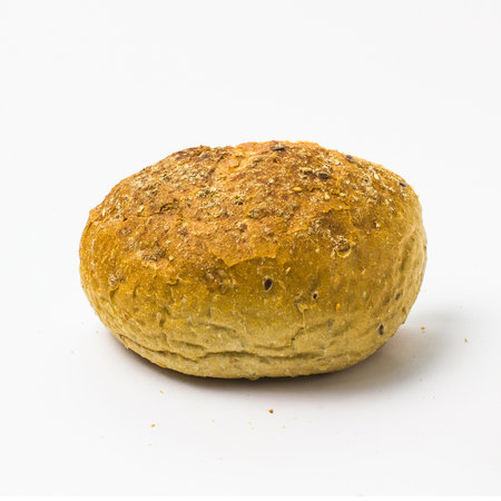 Fresh delicious sliced bread isolated on white backgroundの写真素材