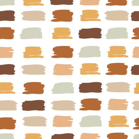 Abstract background with brush strokes. Hand made seamless pattern. Vector texture.のイラスト素材