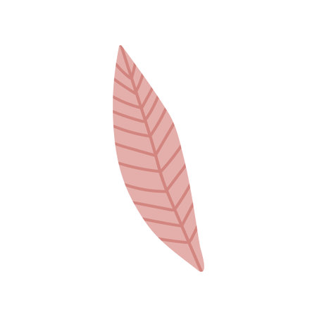 Holly leaf, isolated simple hand drawn illustration in doodle style. vector illustrationのイラスト素材