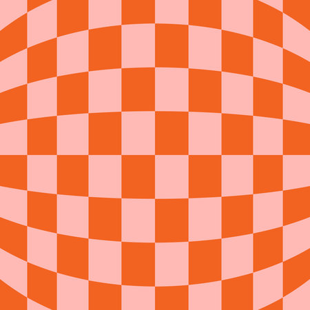 Groovy checkerboard pattern background.のイラスト素材