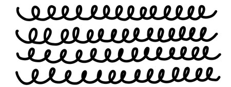 Hand drawn line texture setのイラスト素材