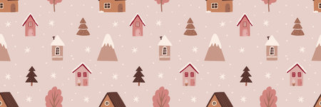 Cute decorated Christmas tree house