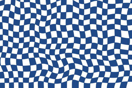 Pattern psychedelic checkerboard. Groovy texture