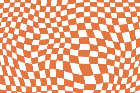Pattern psychedelic checkerboard. Groovy texture