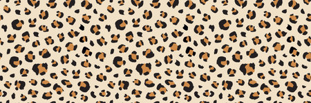 Seamless leopard print patternのイラスト素材
