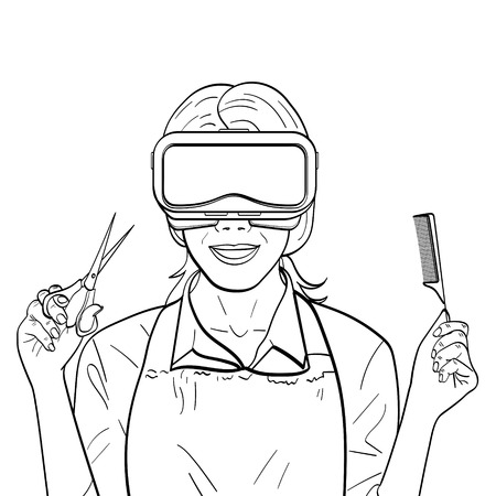 Isolated Object Coloring Black Lines White Background Virtual