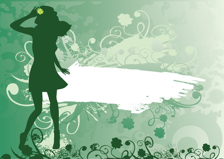 green decoration backgroundsのイラスト素材