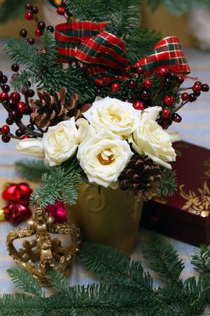 Christmas arrangementの写真素材