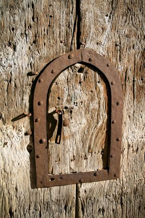 Old door in medialwest castle の写真素材