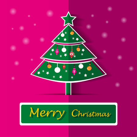 Christmas tree background illustrationのイラスト素材