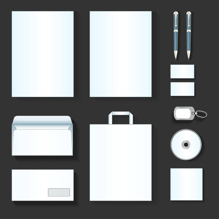 Set of corporate identity templates. Vector illustrationのイラスト素材