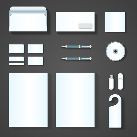 Set of corporate identity templates. Vector illustrationのイラスト素材
