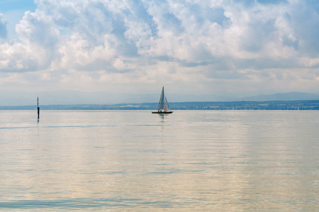 View of Constance Lake, and alpsの写真素材
