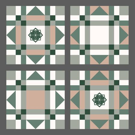 Abstract vector seamless pattern in art deco styleのイラスト素材