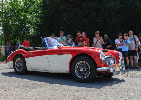 BAD KOENIG - JULY 09:  Classic car festival, Bad Koenig, Germany  July 09, 2017のeditorial素材
