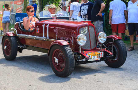 BAD KOENIG - JULY 09:  Classic car festival, Bad Koenig, Germany  July 09, 2017のeditorial素材