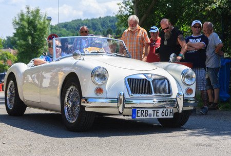 BAD KOENIG - JULY 09:  Classic car festival, Bad Koenig, Germany  July 09, 2017のeditorial素材