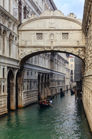 VENICE, ITALY - JANUARY 06, 2018: View on the Famous Bridge of Sighs, during winter days, Venice, Italyのeditorial素材