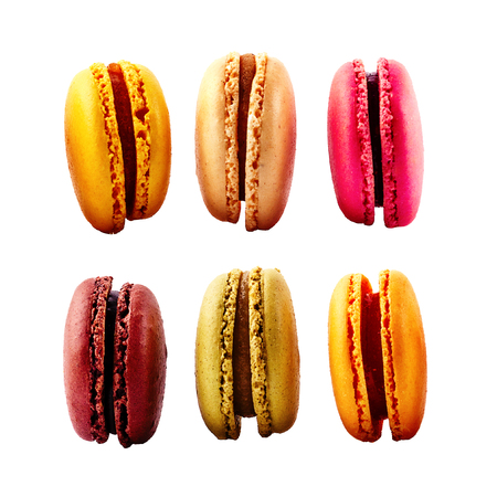 Sweet Macaroons isolated on a white background