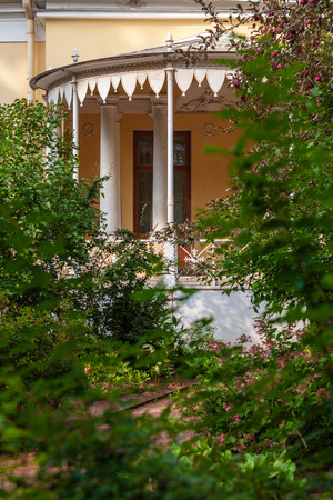 PAVLOVSK, ST PETERSBURG, RUSSIA - AUGUST 28, 2018: Private garden of Pavlovsky palace in Pavlovsk, Saint Petersburg, Russia.のeditorial素材