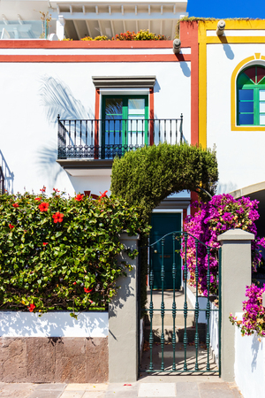 Colorful Town of Puerto De Mogan. Gran Canaria, Canary Islands, Spain.の写真素材