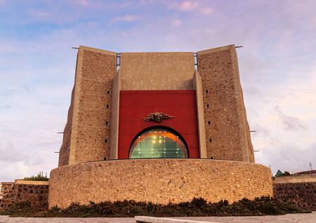 LAS PALMAS, SPAIN - SEPTEMBER 05: Auditorio Alfredo Kraus on September 05, 2019 in Las Palmas, Spain. An unique buildings in the capital of Gran Canaria.のeditorial素材