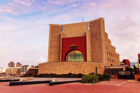 LAS PALMAS, SPAIN - SEPTEMBER 05: Auditorio Alfredo Kraus on September 05, 2019 in Las Palmas, Spain. An unique buildings in the capital of Gran Canaria.のeditorial素材