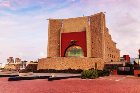 LAS PALMAS, SPAIN - SEPTEMBER 05: Auditorio Alfredo Kraus on September 05, 2019 in Las Palmas, Spain. An unique buildings in the capital of Gran Canaria.のeditorial素材