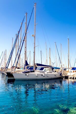 PUERTO DE MOGAN, GRAN CANARIA, SPAIN - SEPTEMBER 25, 2019: Puerto de Mogan a small fishing port in Gran Canaria Spainのeditorial素材