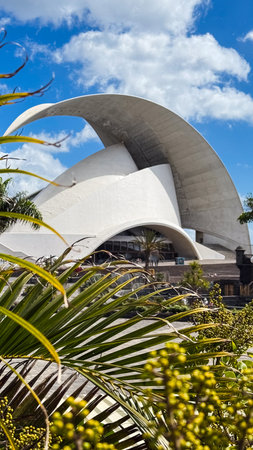 Santa Cruz de Tenerife, Spain â€“ March 17, 2026: The iconic Auditorio de Tenerife designed by...