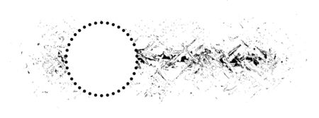 Circular black/ white design elementのイラスト素材